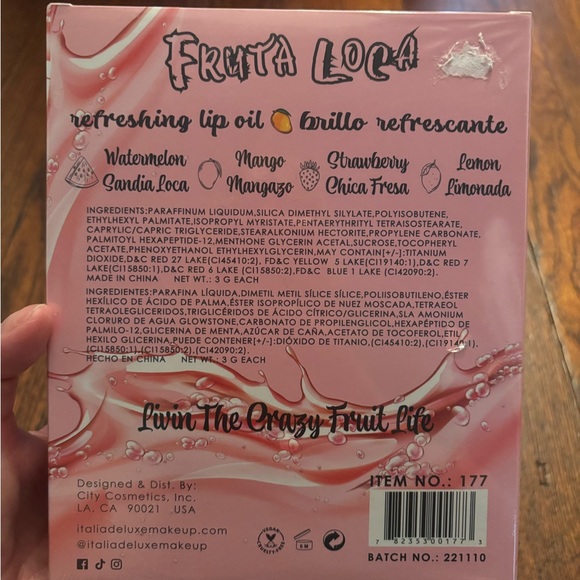 Fruta Loca 4-Piece Lip Oil Set - Picture 2 of 3